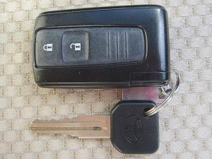 トヨタ車で多くみられる鍵の形状
